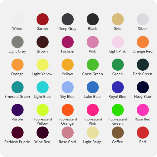 Heat Transfer Vinyl Roll - 12"x5 Ft (35 Colors）