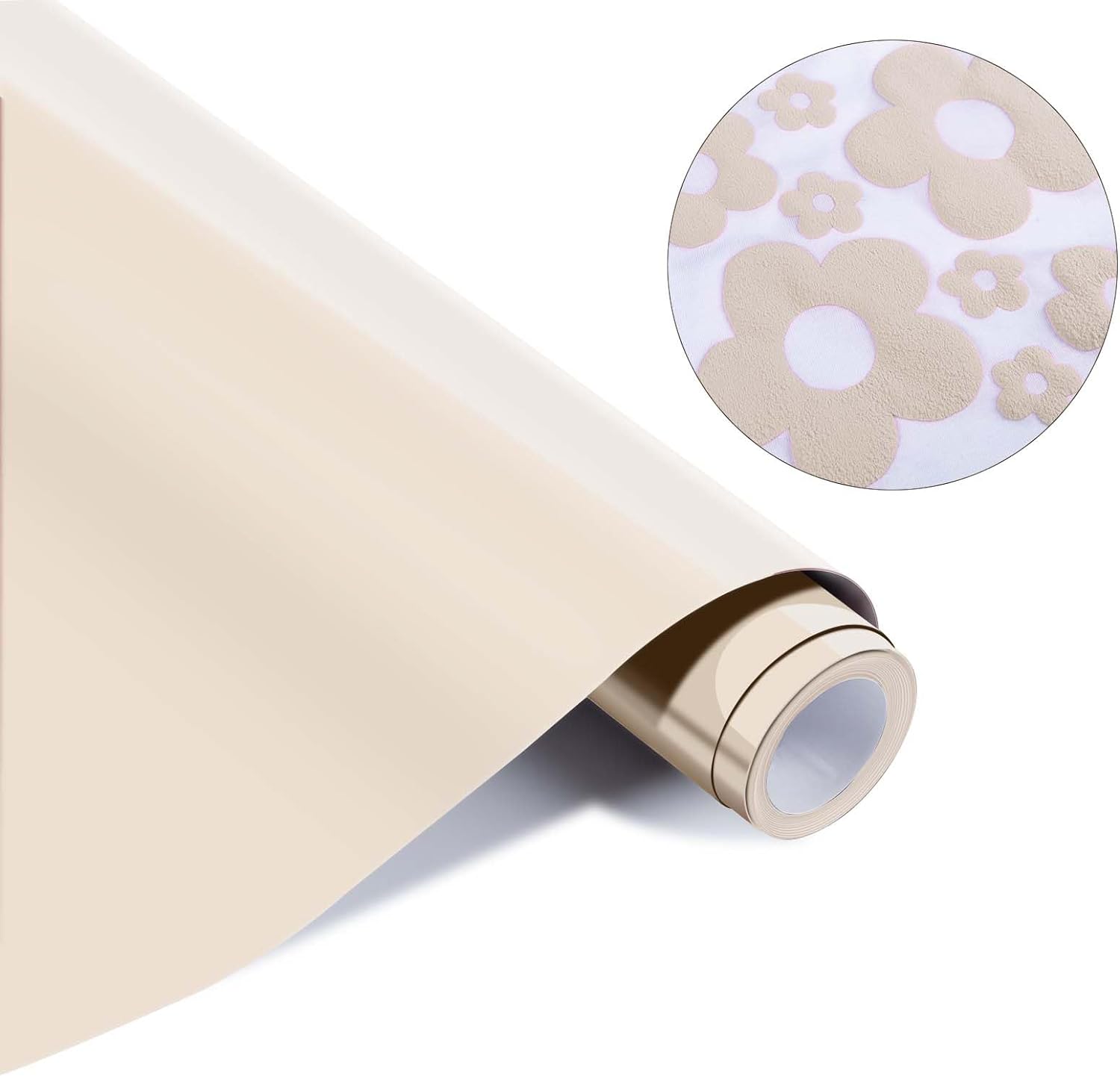 3D Puff Vinyl Heat Transfer - 10" x 6ft Puff HTV Vinyl Roll for T Shirts