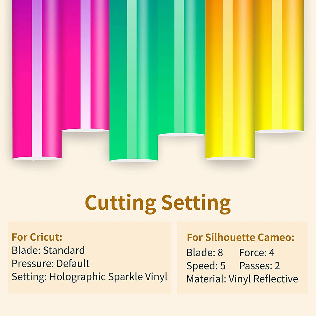 Hot Color Changing Adhesive Vinyl Bundle - 12" x 10" 8 pack