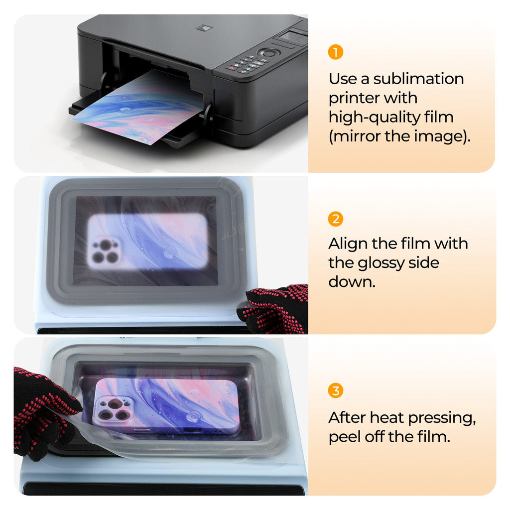 A4 Sublimation Film Bundle - 180 Pcs, For H17 Phone Case Heat Press