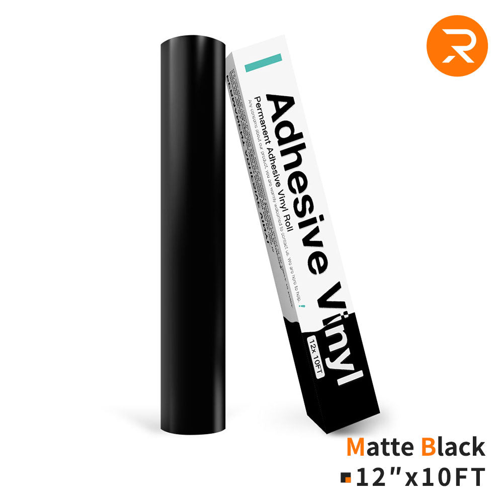 Permanent Adhesive Vinyl Roll - 12"x10 Ft （35 Colors)