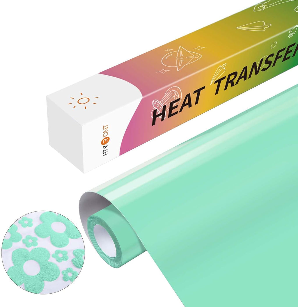 3D Puff Vinyl Heat Transfer - 10" x 6ft Puff HTV Vinyl Roll for T Shirts