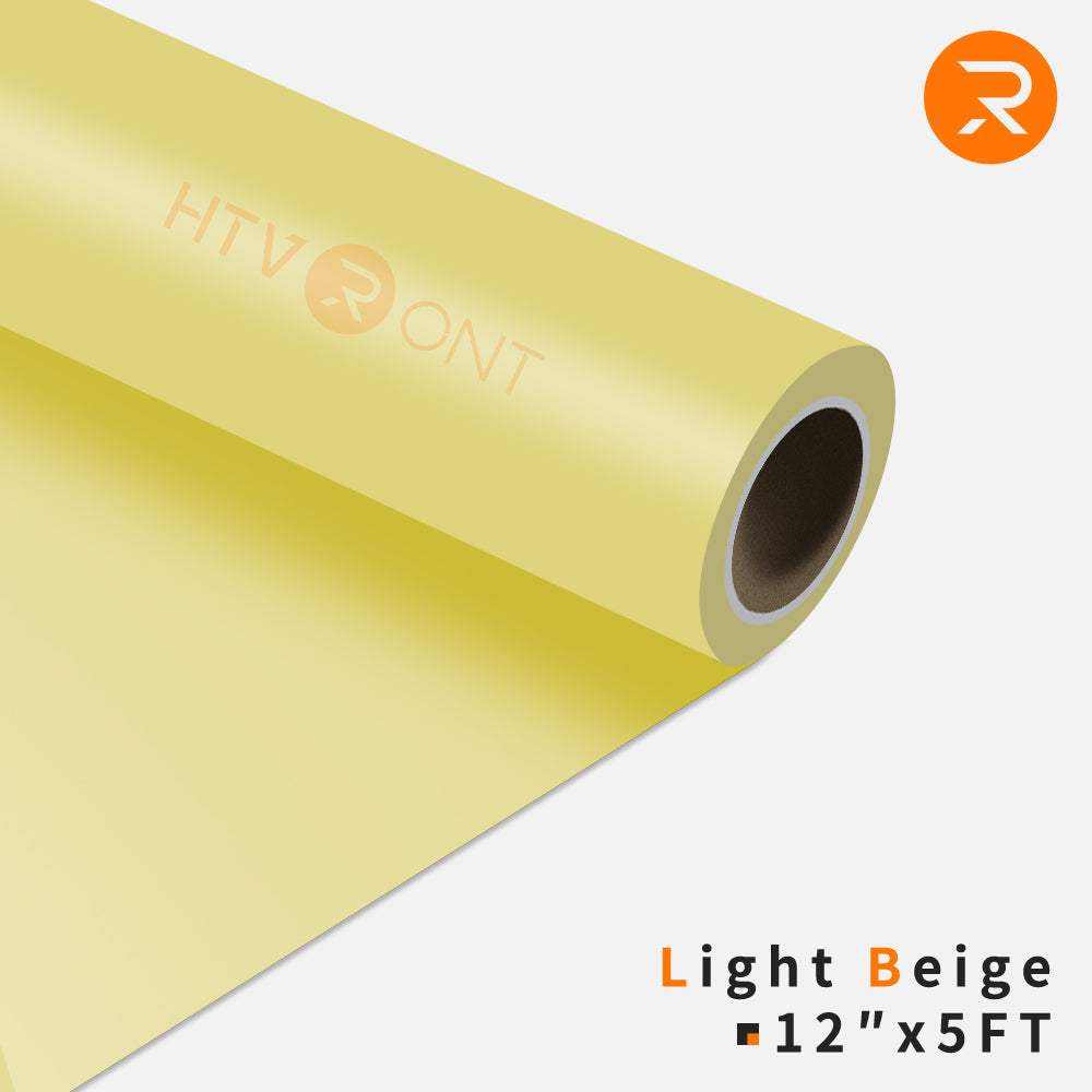 Heat Transfer Vinyl Roll - 12"x5 Ft (35 Colors）