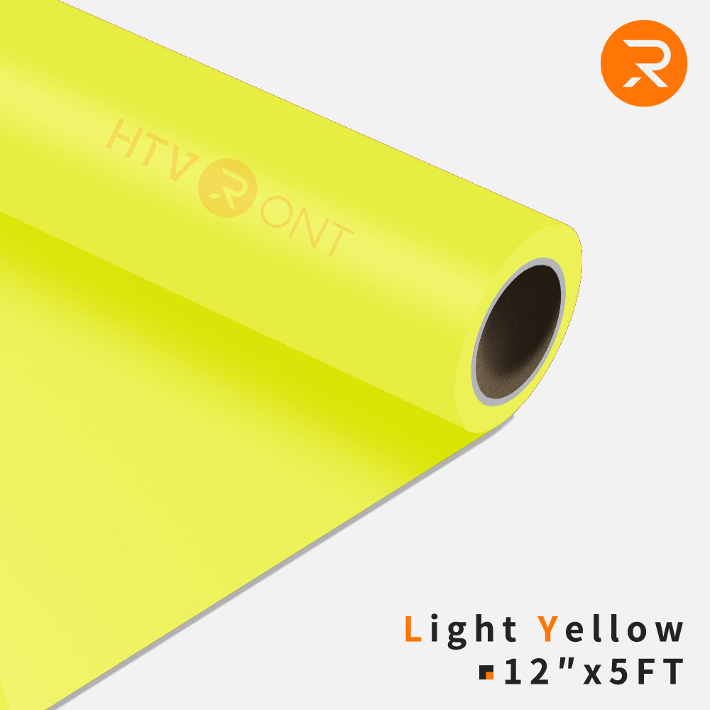 Heat Transfer Vinyl Roll - 12"x5 Ft (35 Colors）