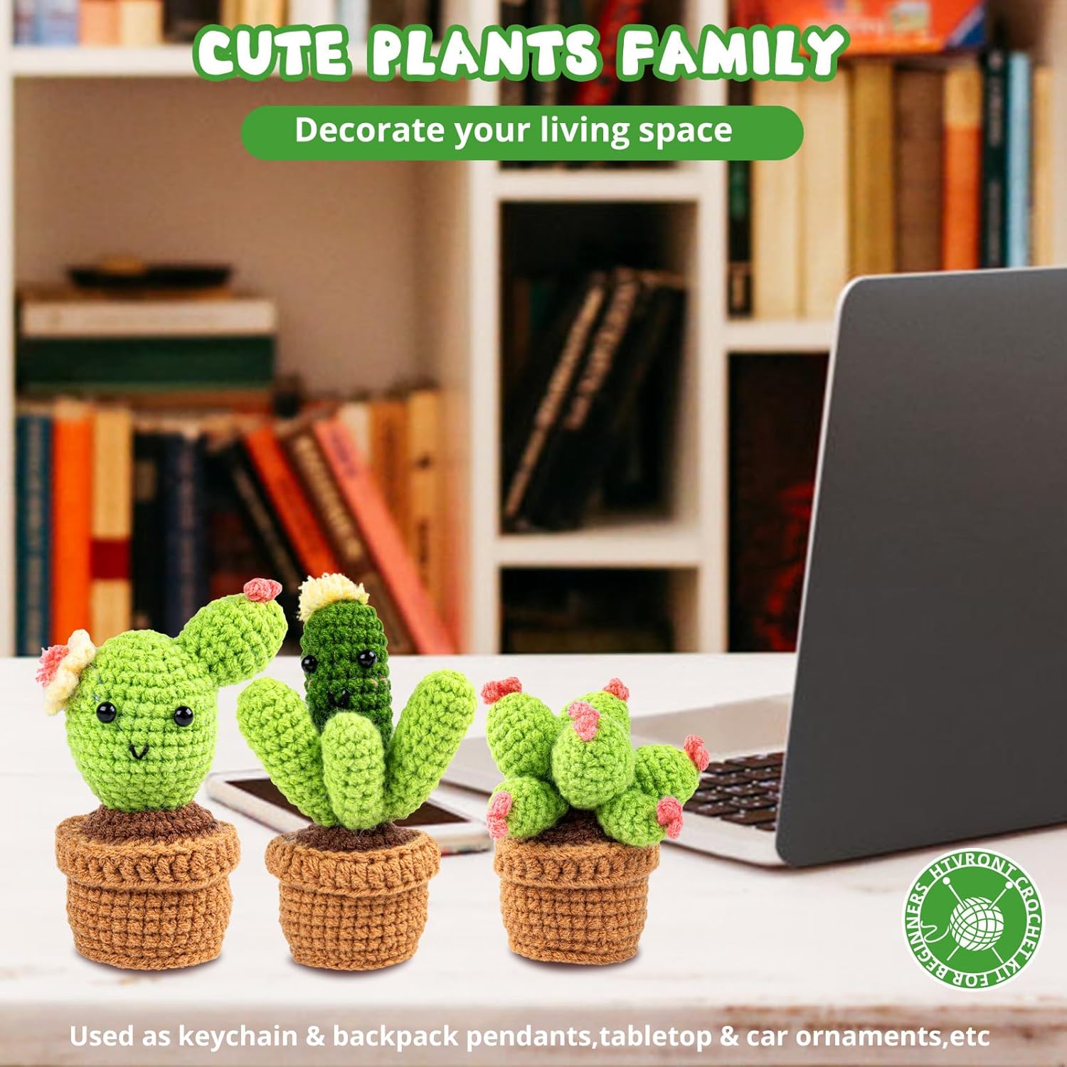 Complete Plants Crochet Kits with Stitch for Beginners